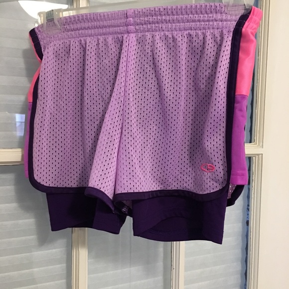 Champion Other - Girls duo dry gym shorts with attached spandex